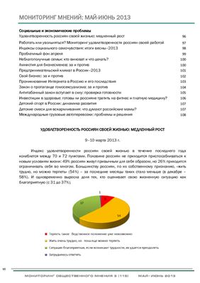 Мониторинг общественного мнения: экономические и социальные перемены 2013 №03 (115)