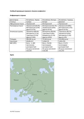 Анализ этнополитического конфликта