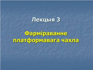Брылеўскі М.М. Фізічная геаграфія Беларусі. Лекцыя 03. Фарміраванне платформавага чахла