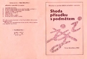 Marie Polnická. Shoda přísudku s podmětem
