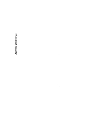 Hasted J.B. Aqueous dielectrics