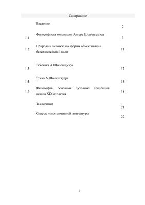 Философия Шопенгауэра