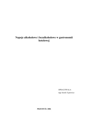 Napoje alkoholowe i bezalkoholowe