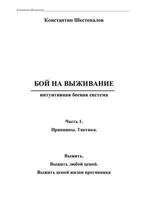 Шестопалов К. Бой на выживание - интуитивная боевая система