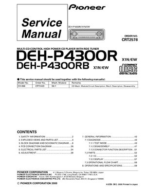 Автомагнитола PIONEER DEH-P4300R