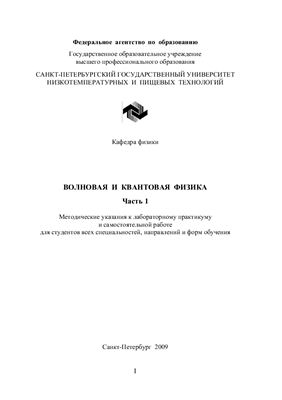 Буравой С.Е., Курепин В.В. Волновая и квантовая физика. Часть 1
