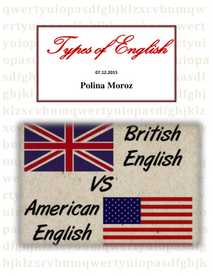 Types of English