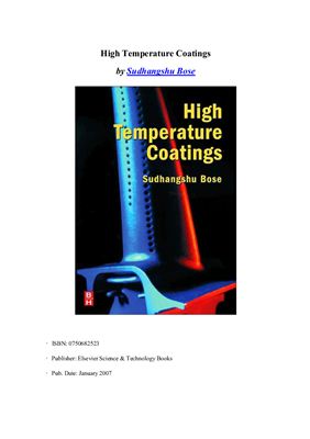 Sudhangshu Bose. High Temperature Coatings