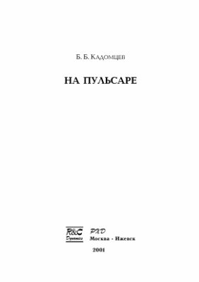Кадомцев Б.Б. На пульсаре