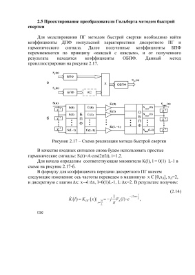 Проектирование преобразователя Гильберта методом быстрой свертки в системе ФАИС