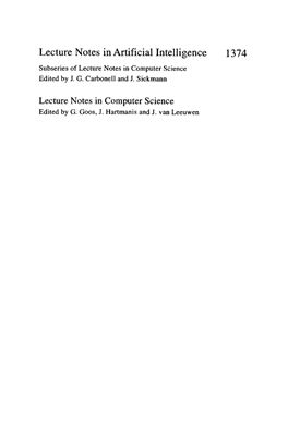 Bunt H., Beun R.-J., Borghuis T. (eds.) Multimodal Human-Computer Communication. Systems, Techniques, and Experiments