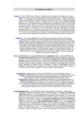 Сайты для изучения английского языка